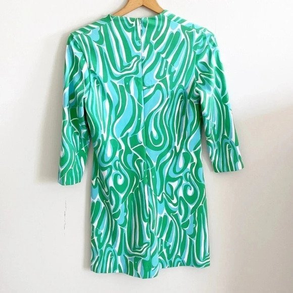 Lilly Pulitzer green Charlena Resort Finders Keepers Shift Dress Size Small - Picture 5 of 8